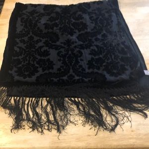 NWT black shawl .